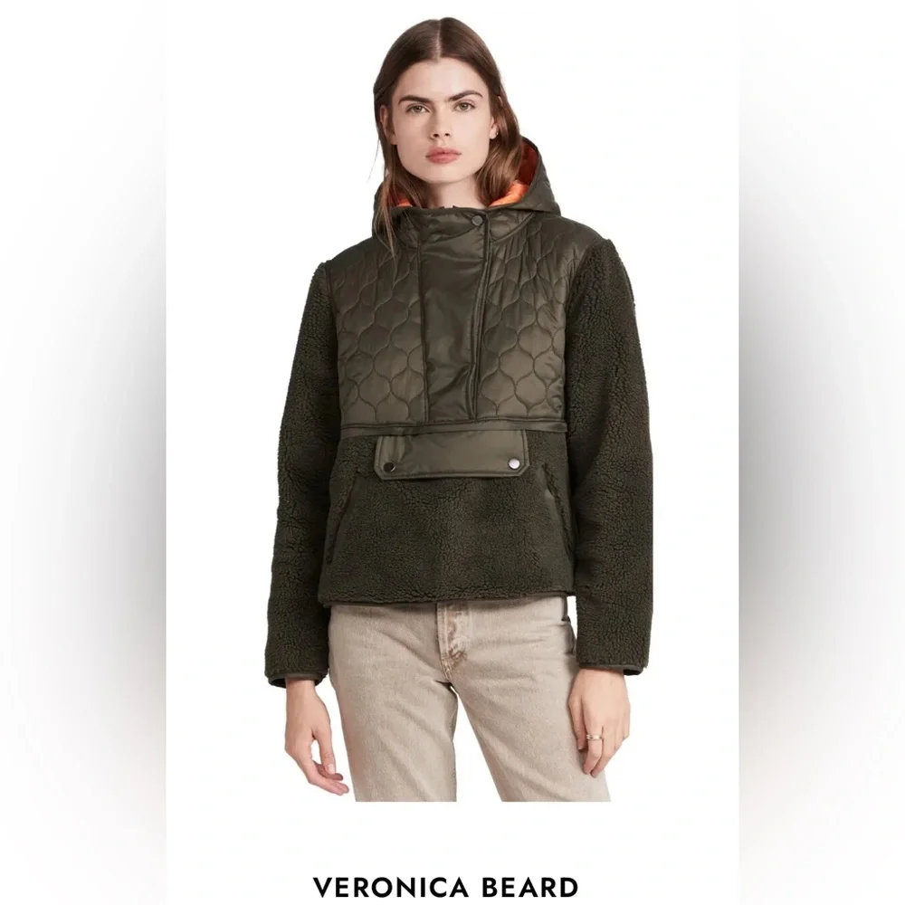 Veronica Beard Leo Sherpa Quilted Pullover - Picture 3 of 11